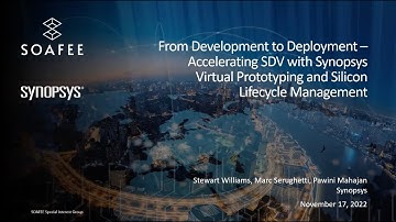 Synopsys: Accelerating SDV with Synopsys Virtual Prototyping and Silicon Lifecycle Management
