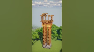 $7,000 Watch tower Build #minecraft #gaming #minecraftbuilding  #minecraftshorts