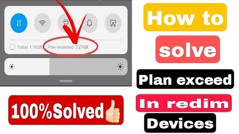 How to solve plan exceeded in all Xiaomi devices || redmi me plan exceed kaise remove kre