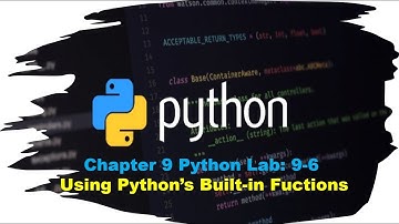 This video covers Principles of Programming Chapter 9, Lab 9-6: Using Python