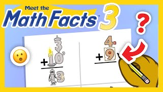 Meet the Math Facts Addition & Subtraction Level 3 - Worksheet 1 | Preschool Prep Company
