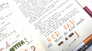 Bible Study on Genesis 1 | Bible Study Bullet Journal