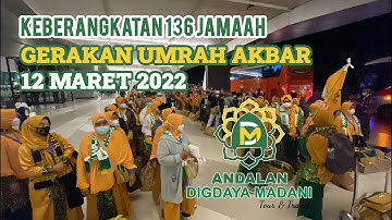 Keberangkatan 136 Jamaah Umrah Andalan Digdaya Madani Tour & Travel - 12 Maret