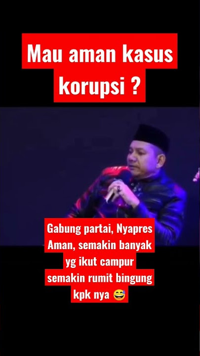 Korupsi aman kalau nyapres #shorts #korupsi #capres2024 #kpk #formulae #jakarta #nasdem #koruptor