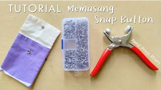 Cara Memasang Snap Button dengan Hand Press Pliers | Cloth Clump | Tutorial Pasang Kancing Jepret