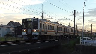 JR東海 211系海シンK103編成+313系B203編成 649Mﾚ普通多治見 勝川駅～春日井駅間