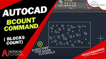 Bcount Command in AutoCAD | How to use Bocunt in AutoCAD - Hindi