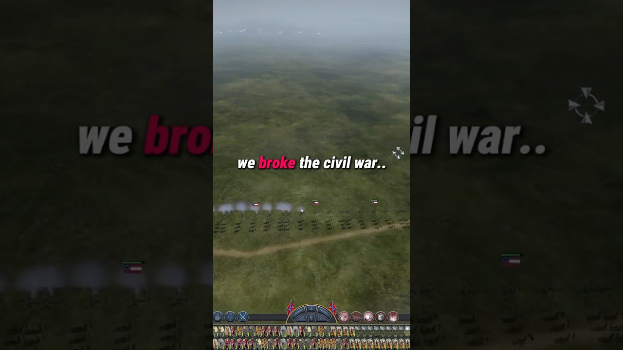we broke the civil war.. #totalwar #civilwar #history #shorts