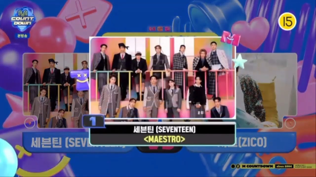 SEVENTEEN 'MAESTRO' 2nd Win @ M COUNTDOWN🏆🏆 세븐틴 'MAESTRO' 2위 @ M ...