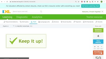 How to Do IXL - Identify Monomials