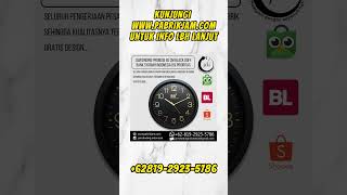 Jam Dinding Black Doff 40cm - Bank BSI Prioritas | Pabrik Jam Custom