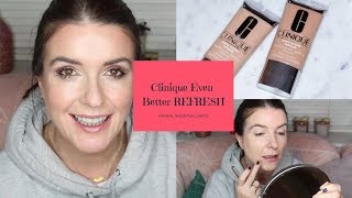 Clinique Even Better Refresh Foundation Review & Swatches - YouTube