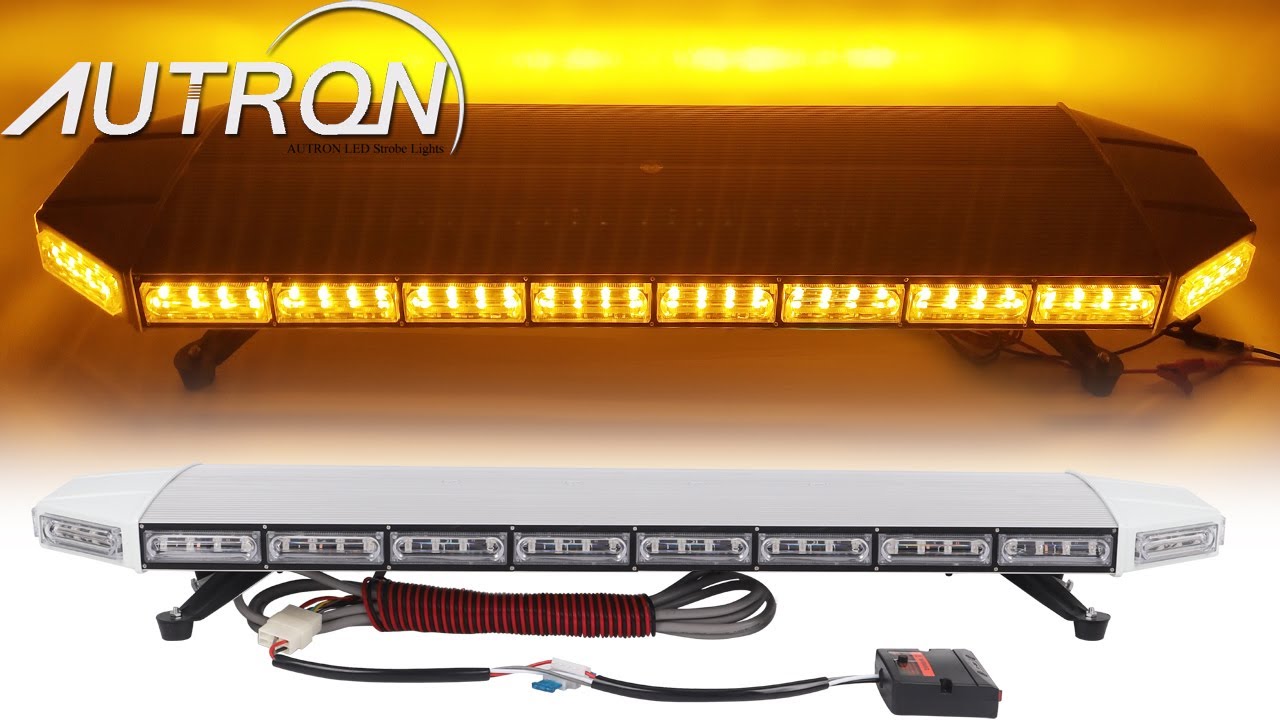 35" 48" 69" LED Emergency Warning Beacon Amber Trucks Vehicles Full