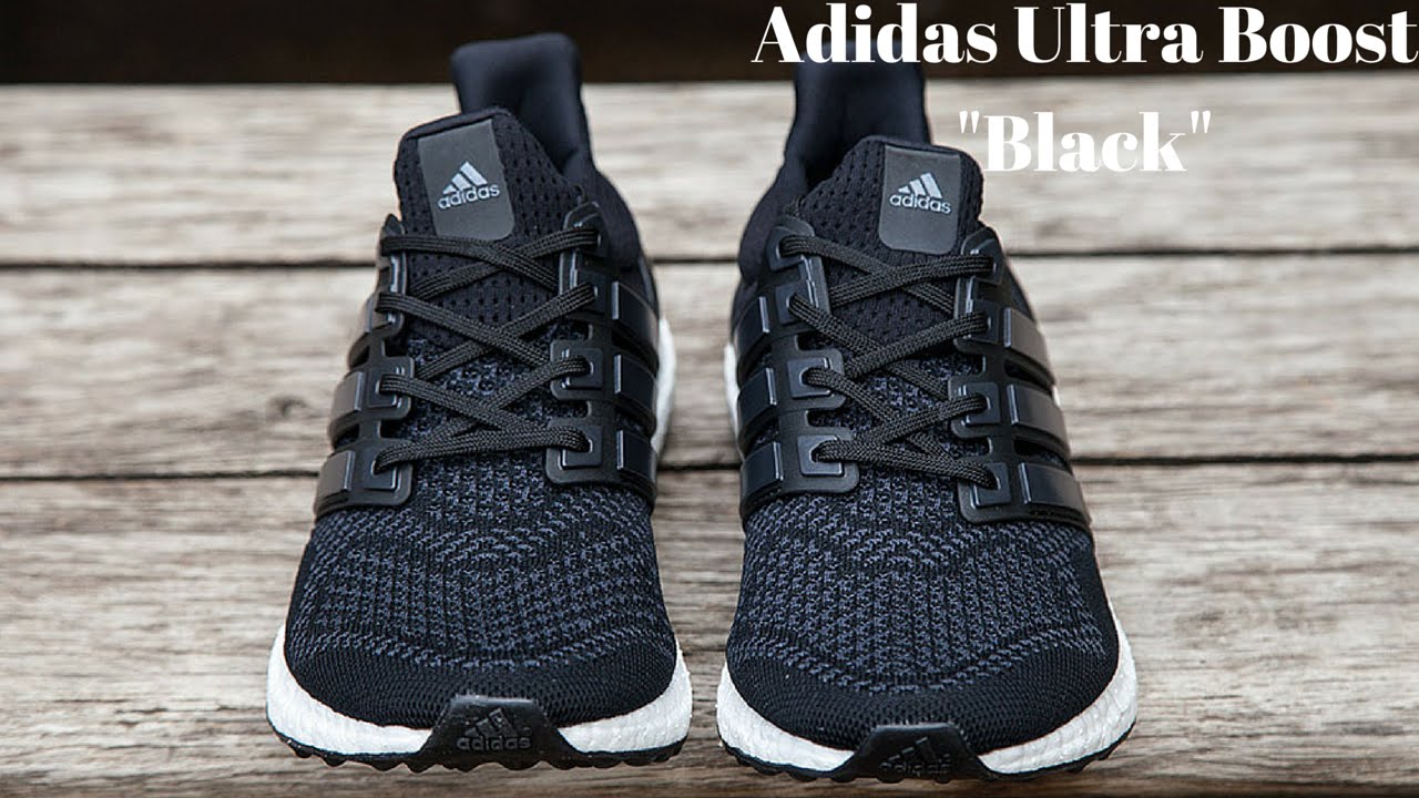 ultra boost black laces