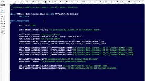 How to change the UDK (all builds) default character to IronGaurd