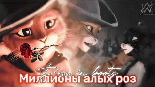 Puss in Boots and Kitty // Миллионы алых роз // collab w|@flaimry0707 Resimi