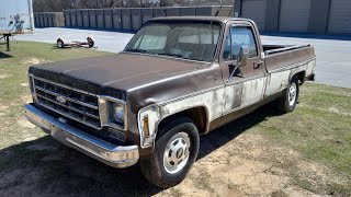 $600 1978 Chevy Truck with Seized Engine, Will it Run and Drive (Junkyard Rescue)