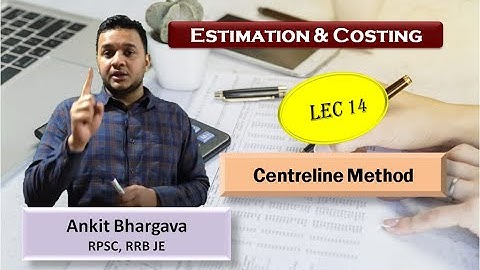 1.13 CENTERLINE METHOD TWO ROOM PROBLEM | Estimation, Costing & Valuation | Ankit Bhargava