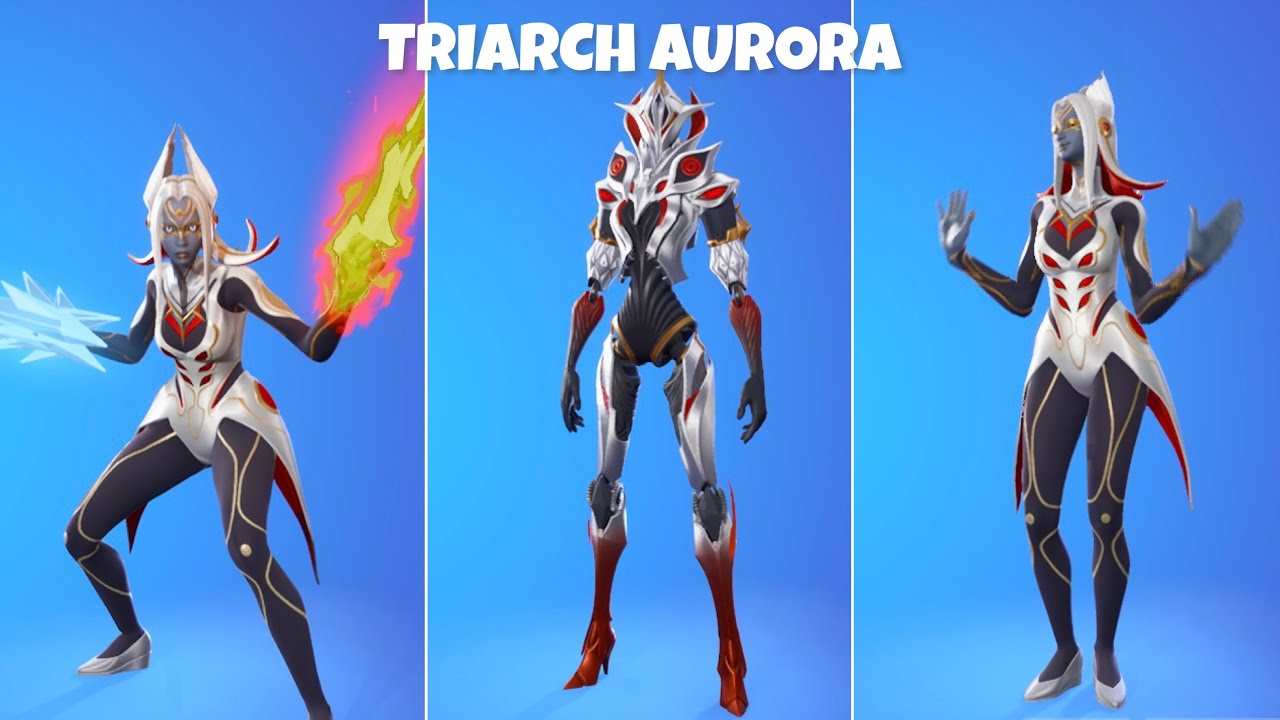 Fortnite New Triarch Aurora Skin with Best Chapter 4 Season 4 Dances