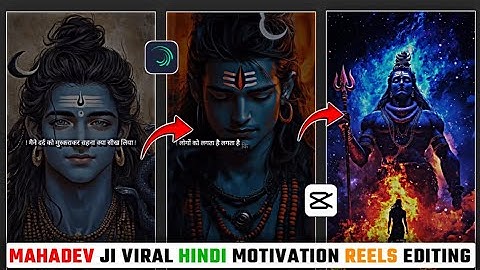 Instagram Trending Mahadev Ji Motivational Reels Editing || Dr Status Ke jaisa Reels kaise banaye