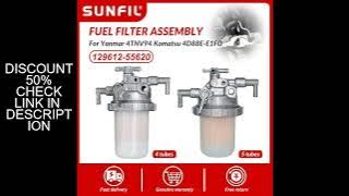 Fuel Filter Assembly 129612-55620 129100-55621 for Yanmar 4TNV94 4TNE88-RAG2 3TNE84T-FT  Komatsu 4D8
