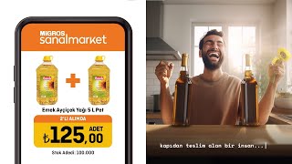 Migros Sanal Market'ten Türkiye'nin İlk Yapay Zeka ile Hazırlanan Ürün-Fiyat Reklamı Resimi