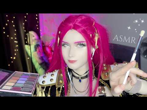 ASMR: Mira is doing your makeup (Kpop Demon Hunters RolePlay)