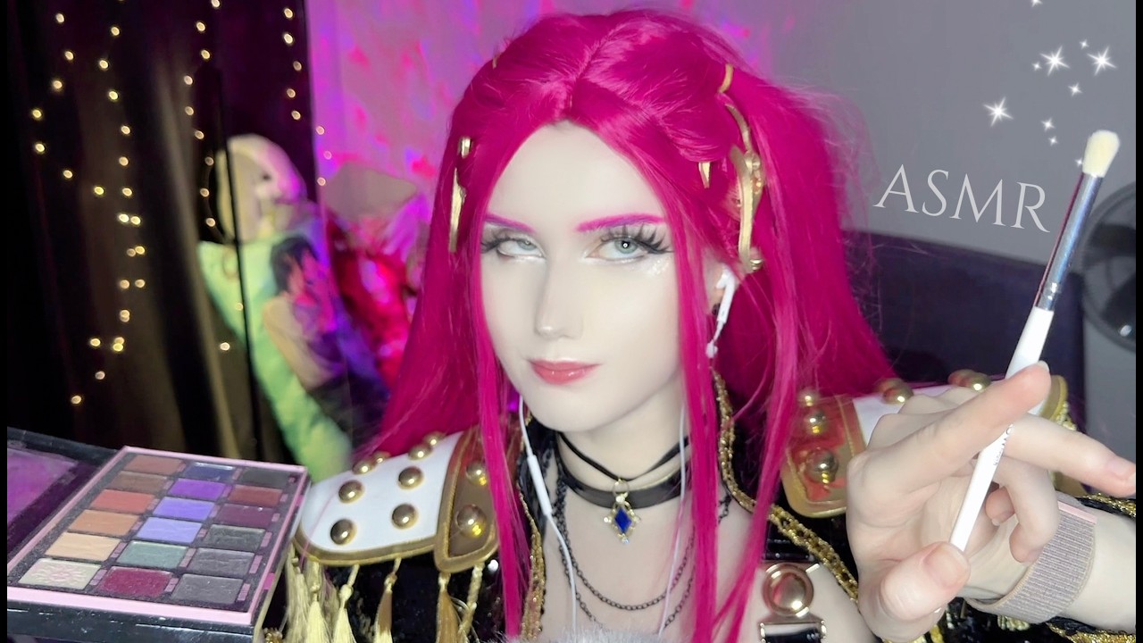 ASMR: Mira is doing your makeup (Kpop Demon Hunters RolePlay)