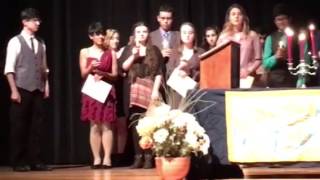 NHS 2016 ceremony for inductees