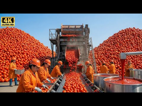 Inside the 500,000 LB Ketchup Plant – The HYPNOTIC Bottling of Modern Silky Sauce Production