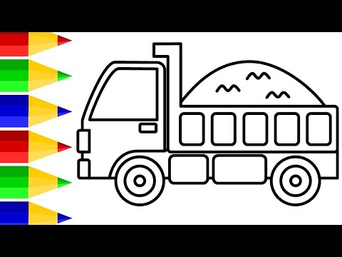 Bolalar uchun Kamaz yuk mashinasi rasm chizish/Drawing Truck for children/Рисование Автомобиль