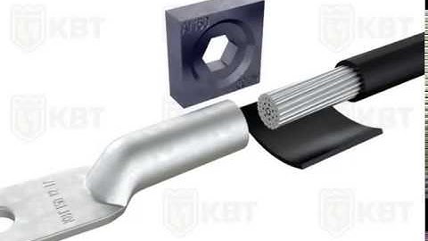 Опрессовка алюминиевого наконечника гексагональной матрицей