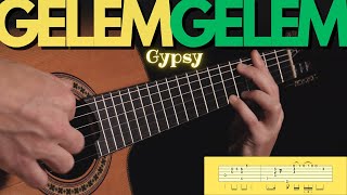 Gelem Gelem ★ Je L'aime Je L'aime ★ GYPSY GUITAR + tabs Resimi