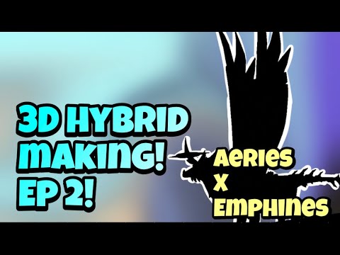 AERIES X EMPHINES! 3D HYBIRD MAKING! EP 2! (Creatures of Sonaria)