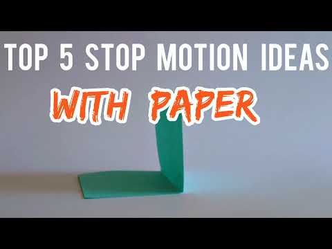 🔥top 5 stop motion ideas with paper⚡| stop motion ideas for beginners #stopmotion #stopmotionideas