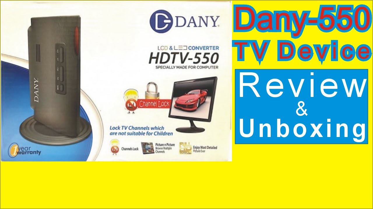 Dany HDTV550 TV Device Unboxing & Review Dany TV Tuner Techie War trending viral dany