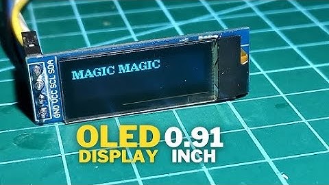 OLED Display 0.91 inch with Arduino Uno Microcontroller