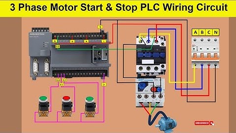 PLC Panel Wiring | motor control through plc control wiring diagram