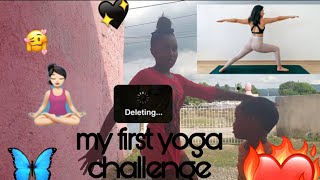 my first yoga challenge (ft.my baby brother  