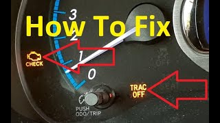 How to Fix Toyota Trac Off and Check Engine Light on at the Same Time