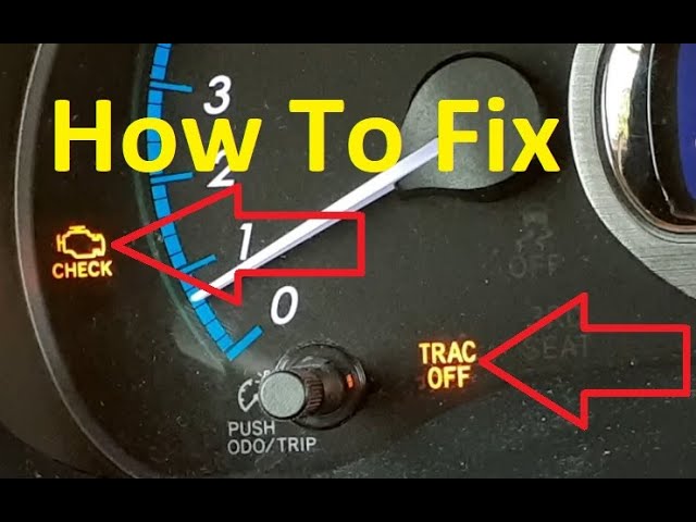 How To Fix Toyota Trac Off And Check