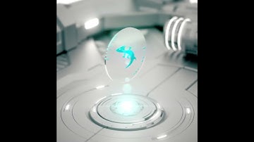 Futuristic Logo Reveal Animation | Sci-Fi Coin Drop (3D Art Process)