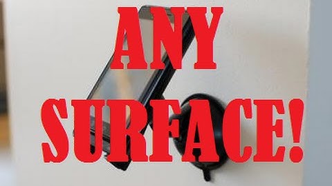 How to make a suction cup stick to any surface!!