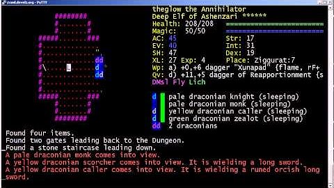 Dungeon Crawl Stone Soup 0.8 - Deep Elf Conjurer Ziggurat Clearance 1/5