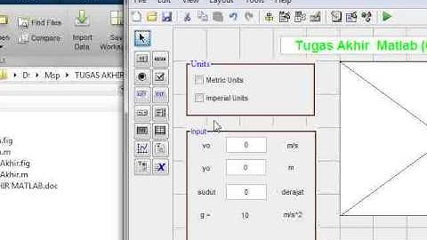 Tutorial Matlab Pemrograman Gerak Parabola oleh Fauzan Fahmi bersama Bpk  Ronald M Hutauruk