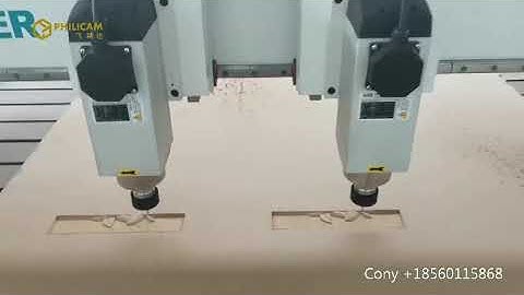 China 1800*2500mm wood cnc router carving machine with two spindles