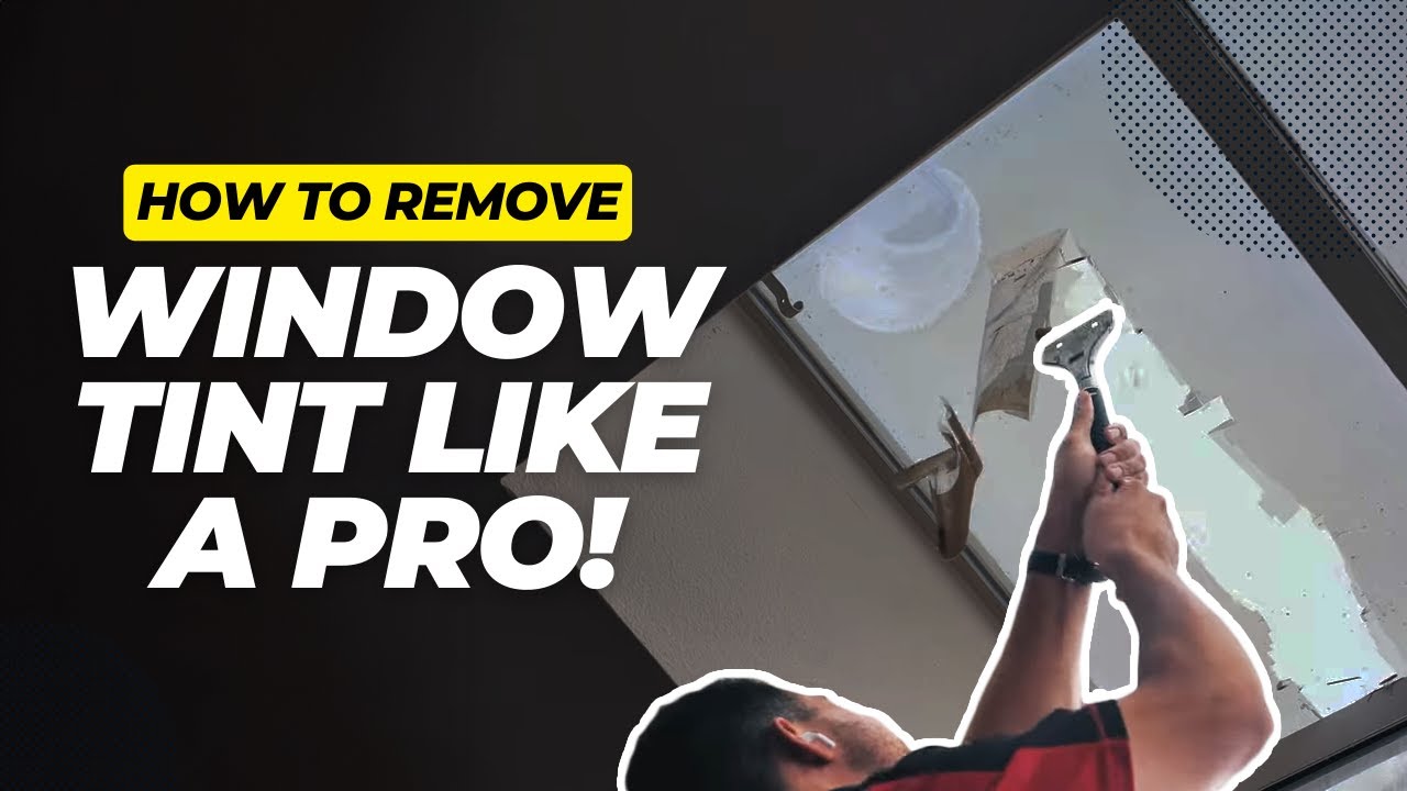 How to remove window tint? YouTube