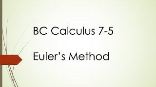 BC Calculus 7-5 Net Worth