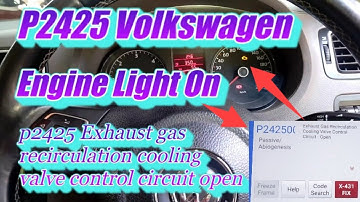 P2425 exhaust gas recirculation cooling valve control circuit/open || p2425 #mautotech #vw