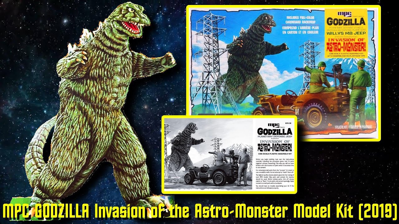 ゴジラ ウィリス MB ジープ 1/25 mpc 1940 WILLYS MB Jeep Planetary defense Vehicle Godzilla 1:25